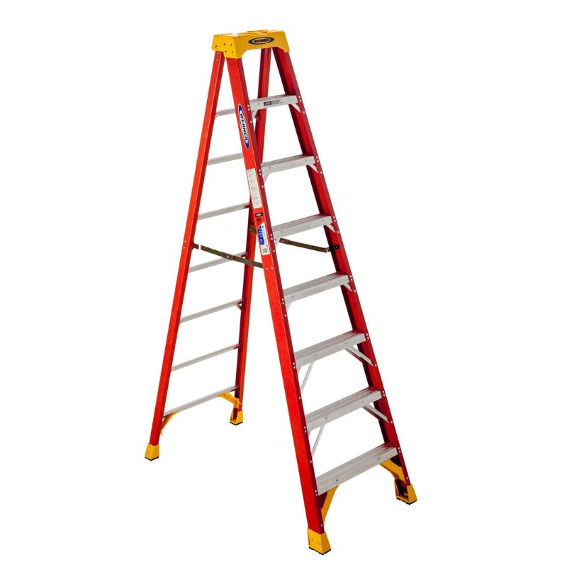 Vestil FBSL-8 Fiberglass Step Ladder