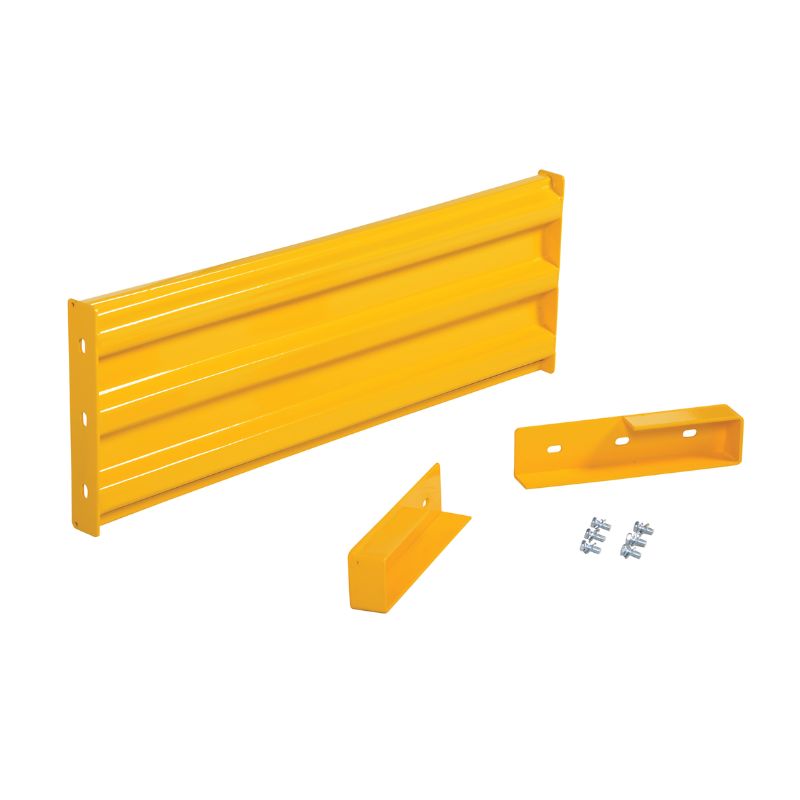 Vestil GR-F3R-DI-4-YL Steel 3 Ribbed Drop In Style Guard Rail