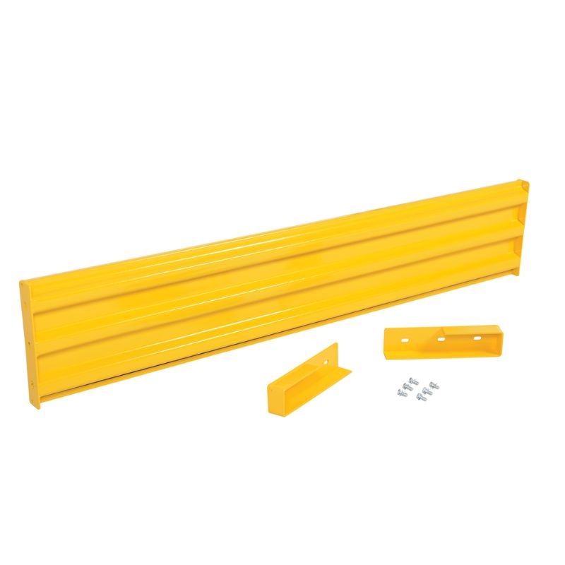 Vestil GR-F3R-DI-7-YL Steel 3 Ribbed Drop In Style Guard Rail