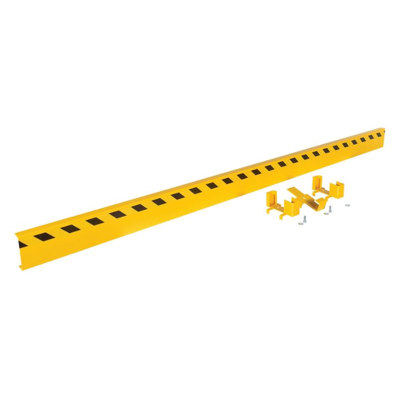 Vestil GR-STC8-DI-12-YL Steel Channel Guard Rail with Bracket