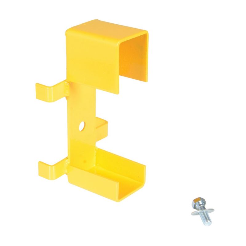 Vestil GR-STC8-DI-BKT-YL Steel Channel Drop In Guard Rail Mounting Bracket