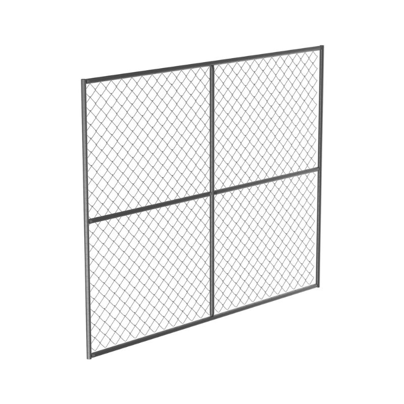 Vestil HRAIL-PNL Galvanized Steel Construction Safety Barrier Panel