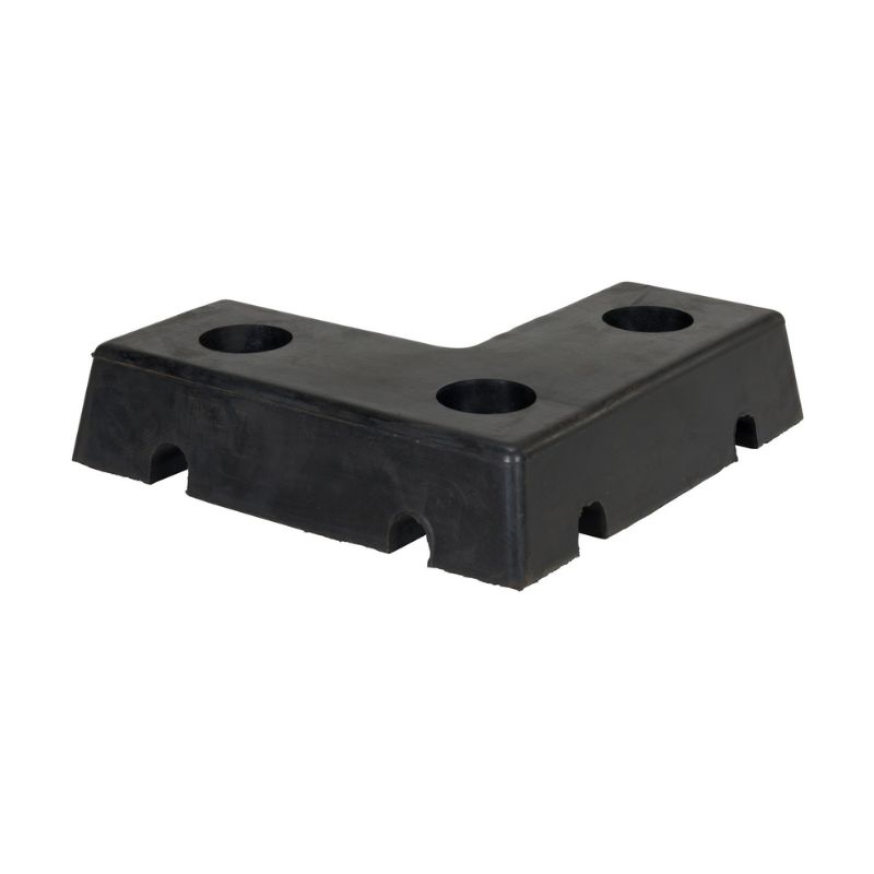Vestil L-1818-4 Shaped Molded Rubber Bumper