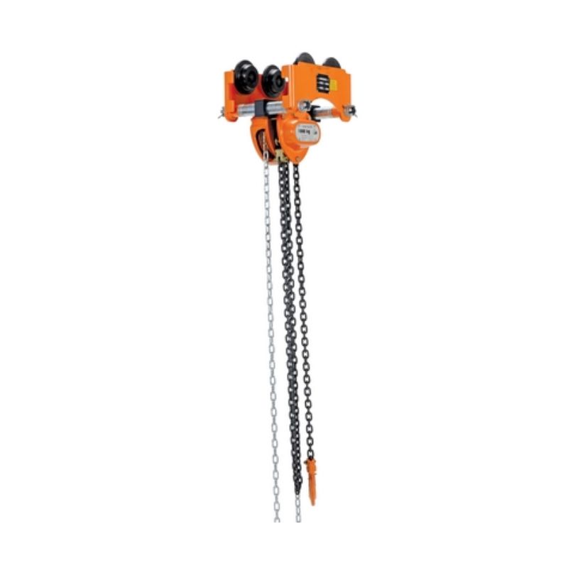 Vestil LOW-2P Steel Low Headroom Chain Hoist Push Trolley