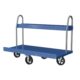 Vestil PRCT-T-3060-MR Steel Panel Truck with Storage Tray and Mold On Rubber Wheels