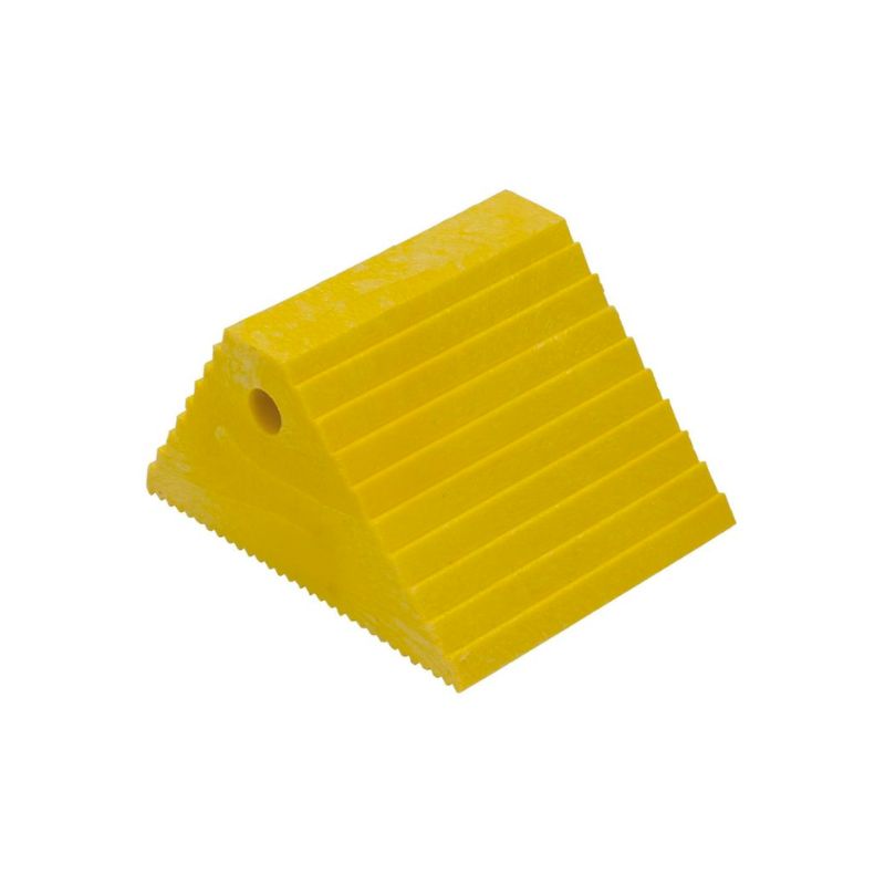 Vestil PWC-DS-YL Recycled Plastic Dual Slope Wheel Chock