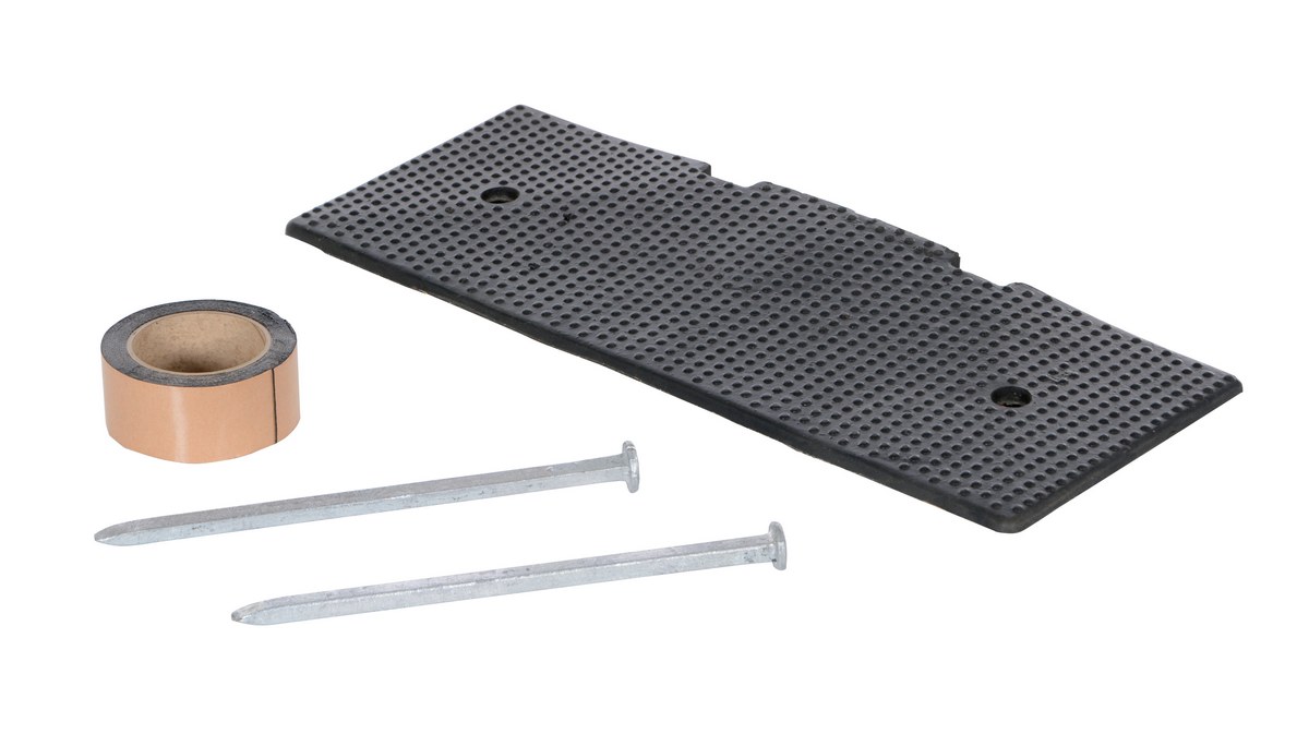 Vestil RSH-108-EF-A Rubber Female End Cap Asphalt Hardware 1