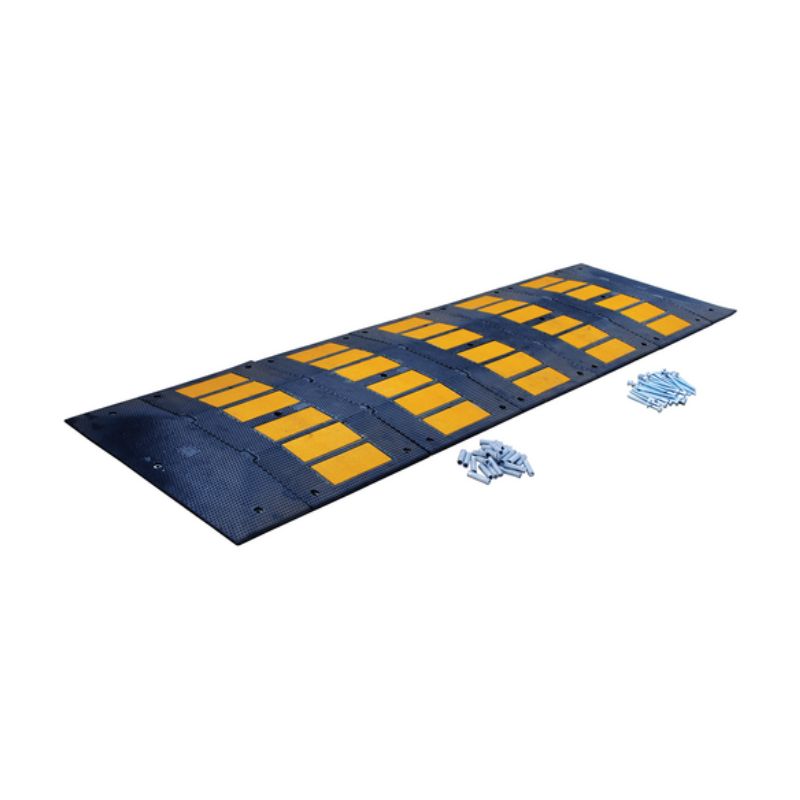 Vestil RSH-120-36-C Rubber Speed Hump Concrete Hardware