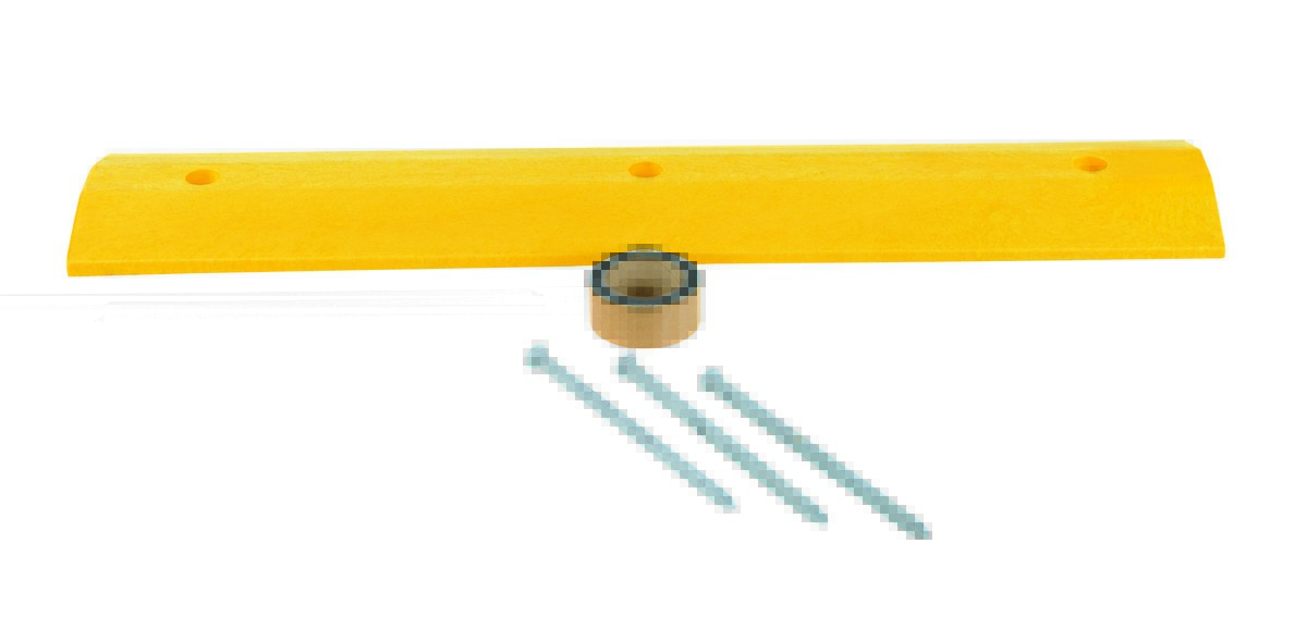 Vestil SBA-48 Plastic Speed Bump Asphalt Hardware 2