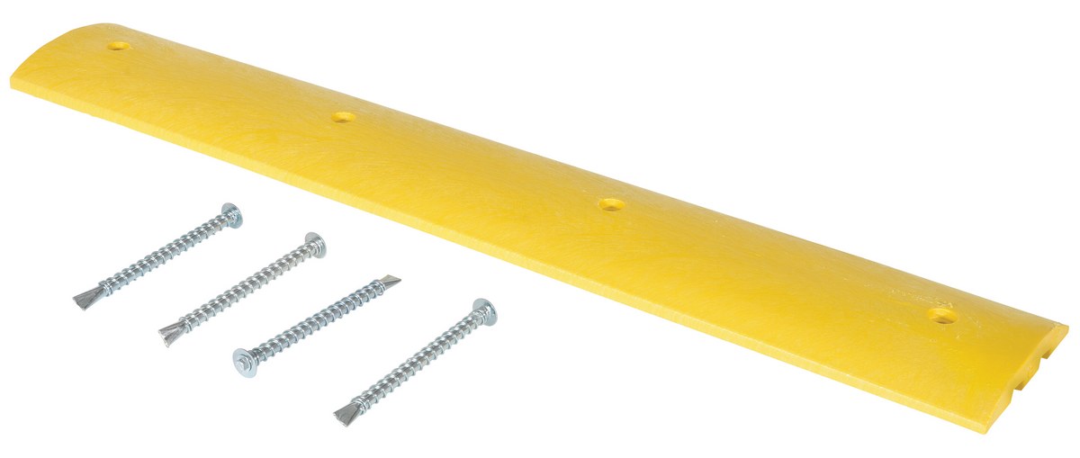 Vestil SBDHA-72 Plastic Heavy Duty Speed Bump Asphalt Hardware 1
