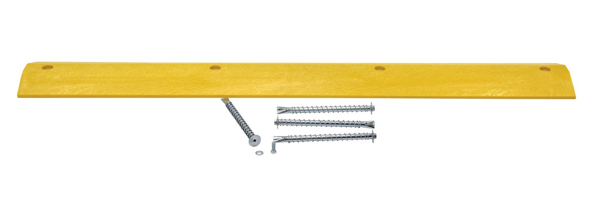 Vestil SBHA-36 Plastic Speed Bump Heavy Duty Asphalt Hardware 2