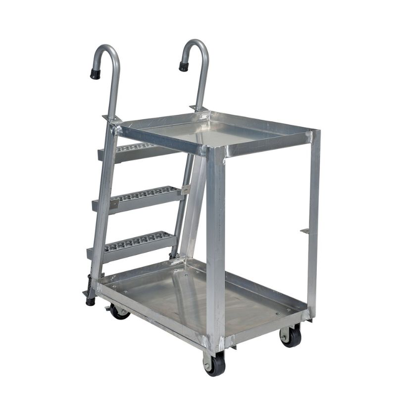 Vestil SPA2-2236 Aluminum Stock Picker with Steel Ladder