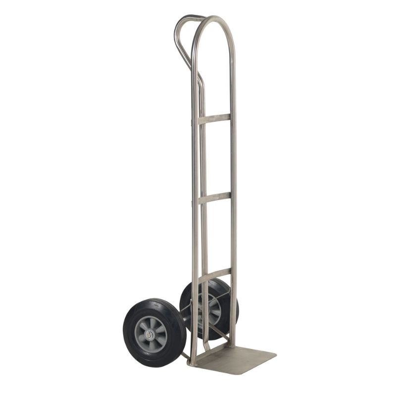 Vestil SPHT-500-SS-HR Stainless Steel P-Handle Truck with Hard Rubber Wheels