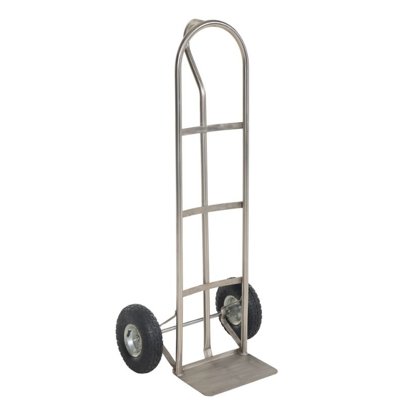 Vestil SPHT-500-SS Stainless Steel P-Handle Truck with Pneumatic Wheels