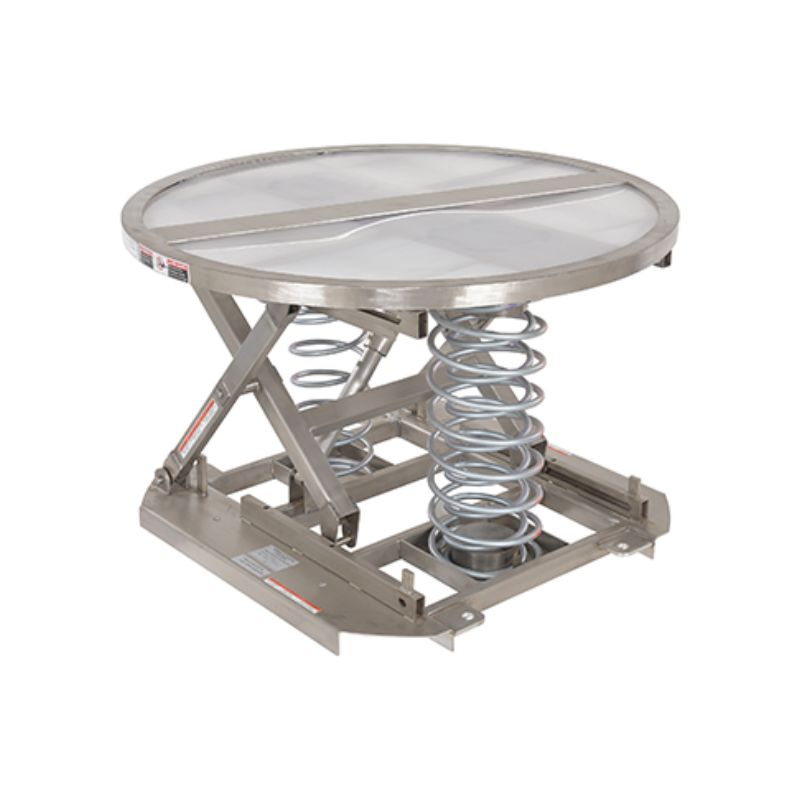 Vestil Sst-45-Pss Partially Stainless Steel Open Top Spring Scissor Table 4500 Lb. Capacity Vestil Sst-45-Pss Partially Stainless Steel Open Top Spring Scissor Table 4500 Lb. Capacity