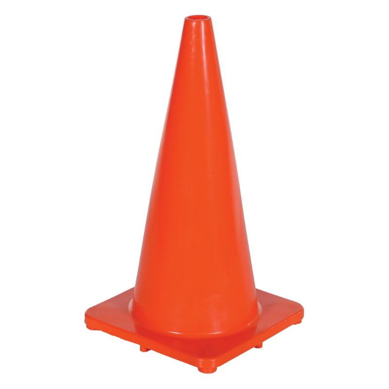 Vestil TC-28-SD 100% PVC Standard Duty Traffic Cone