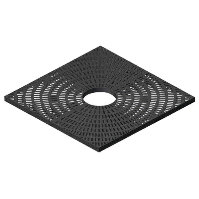Vestil TG-4S-BK 100% Recycled Plastic Tree Grate Square (1)
