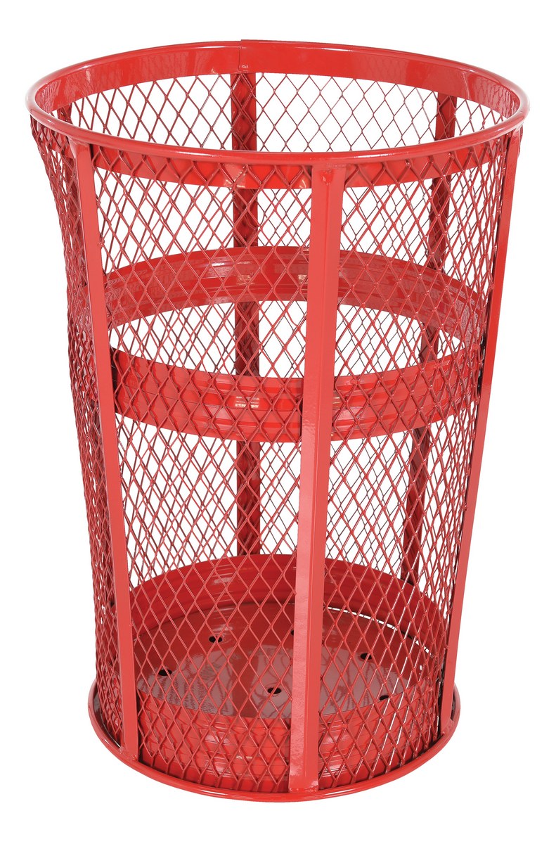 Vestil TR-MXR-48-RD Steel Trash Receptacle Round 1