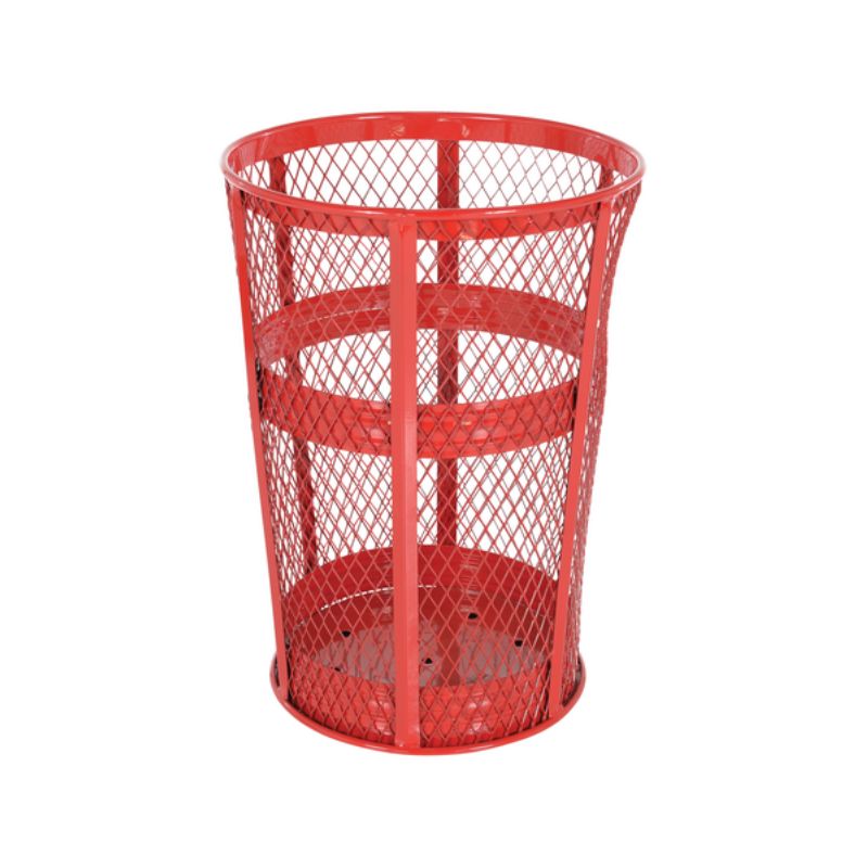 Vestil TR-MXR-48-RD Steel Trash Receptacle Round