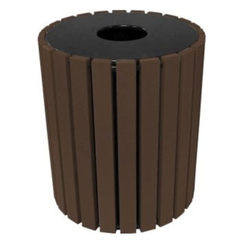 Vestil TR-PR-49-CD Trash Receptacle Poly Round (1)