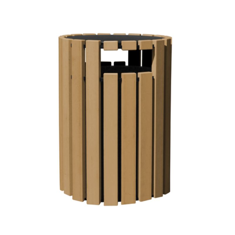 Vestil TR-PRRC-33-CD 100% Recycled Plastic Trash Receptacle Rain Cap Round