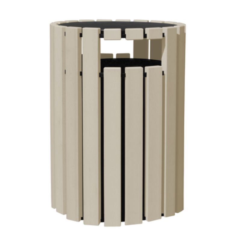 Vestil TR-PRRC-33-SD 100% Recycled Plastic Trash Receptacle Rain Cap Round (1)