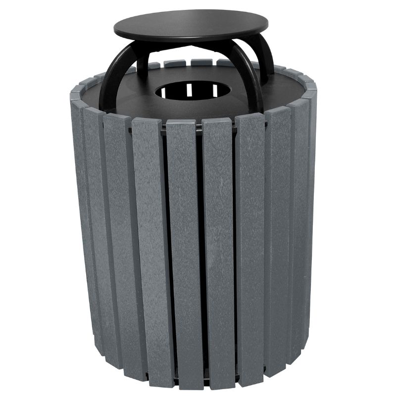 Vestil TR-PRRC-49-CH Trash Receptical Poly Rain Cap Round (2)