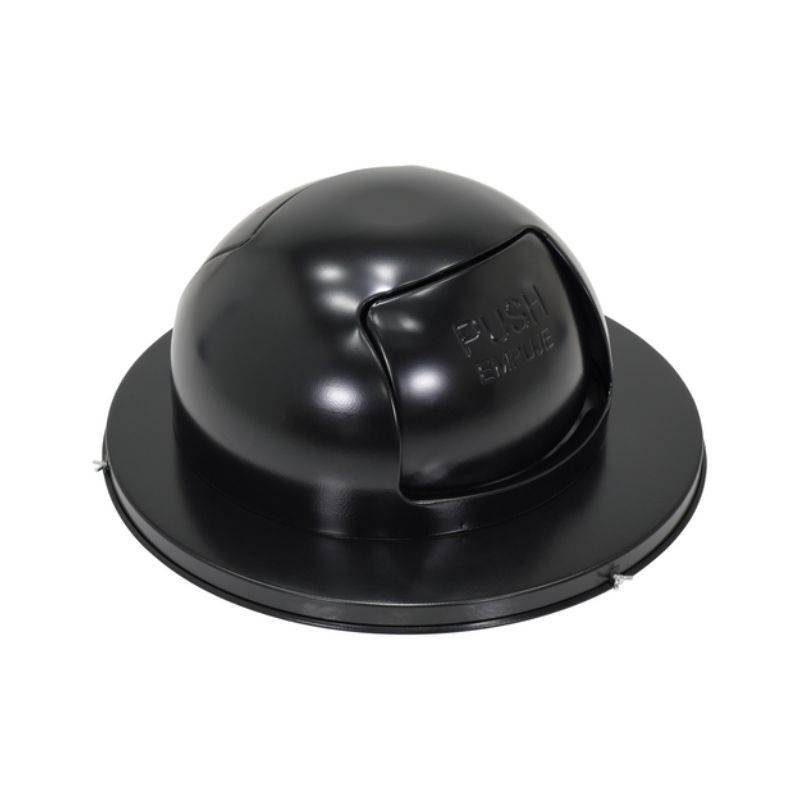 Vestil TRASH-TOP-DD-BK-3PK Steel Waste Disposal Top Dual Door