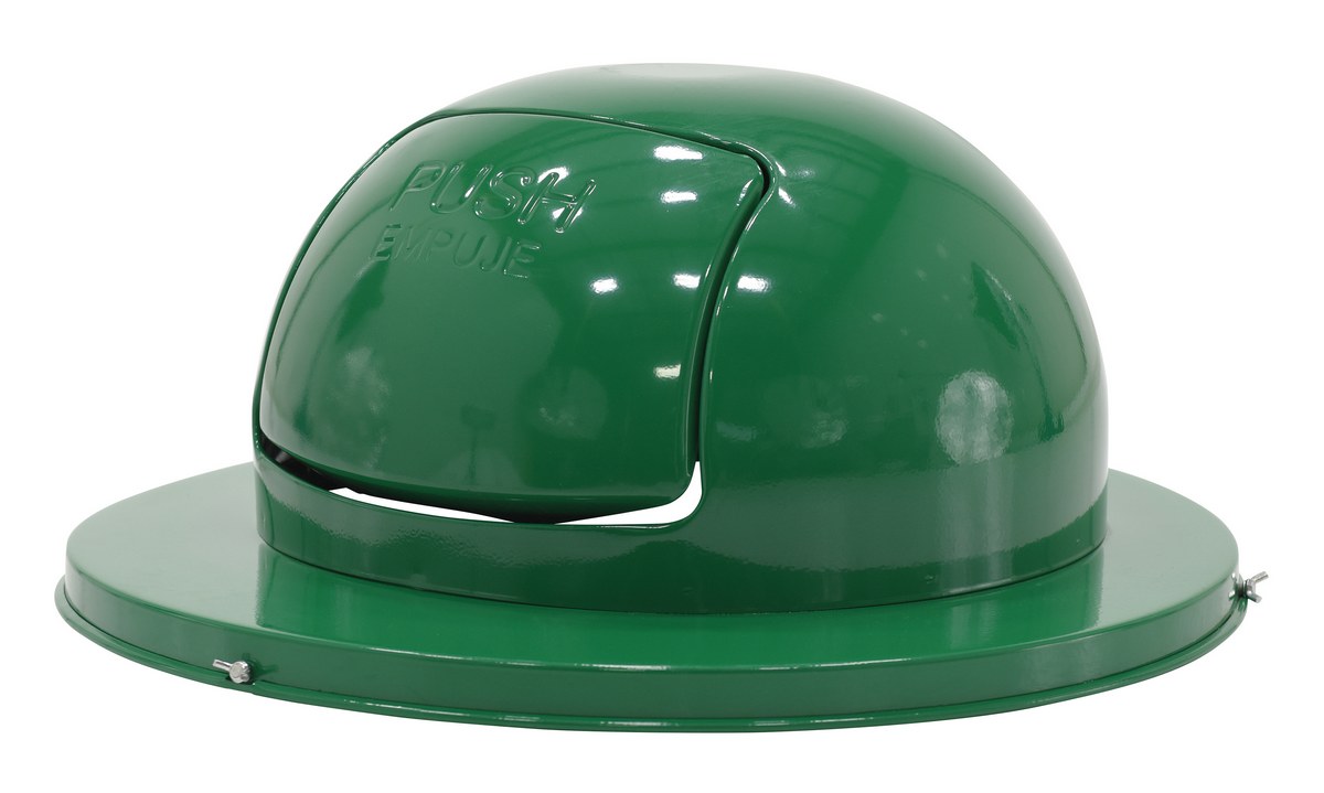 Vestil TRASH-TOP-DD-GN Steel Waste Disposal Top Dual Door 1