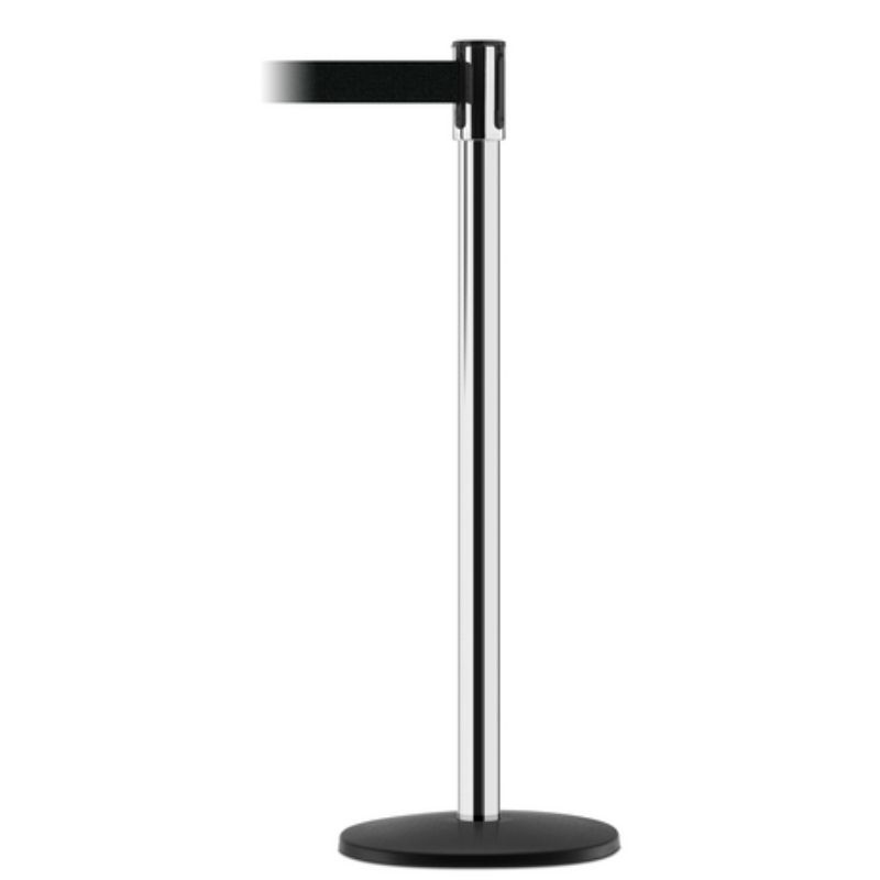 Vestil TSB-13B Steel Post With ABS Plastic Base Cover Tensabarrier (1)