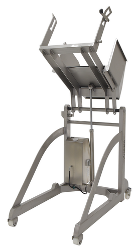 Vestil ULM-PBT-BTC-10 304L Stainless Steel DC Powered Bin Dumper 1