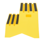 Vestil VST-2-Y Polyethylene 2-Step Step Stool 2