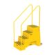 Vestil VST-4-Y Polyethylene 4-Step Step Stool