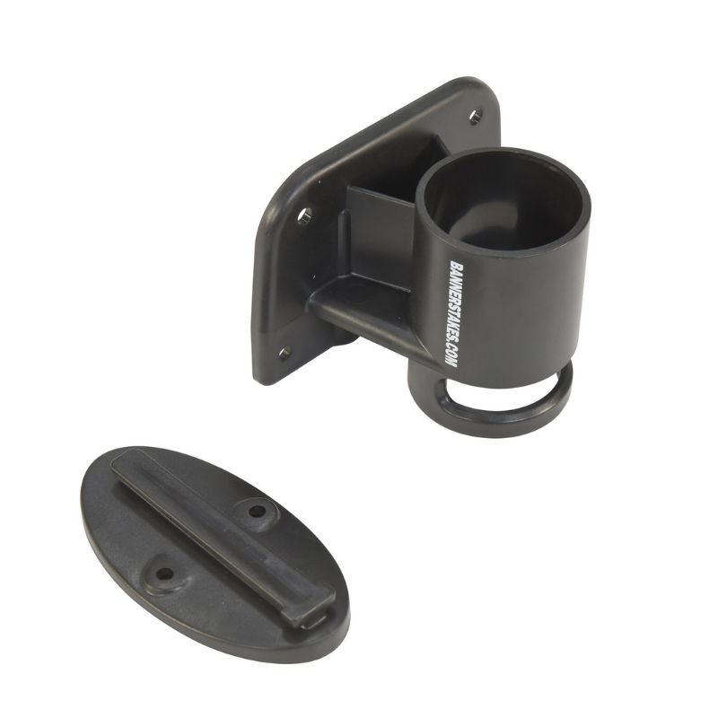 Vestil WBS-WALL Plastic Web Barrier Wall Mount Kit Black