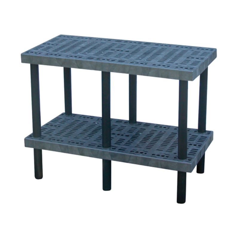 Vestil WBT-G-4824 High-Density Polyethylene Grid Work Bench Table