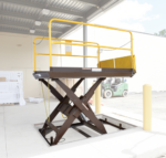 Vestil WL-100-5-68 Steel Premium Truck Scissor Dock Lift 3
