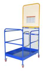Vestil WP-3648-CA-84B Steel Work Platform With Poly Casters 1