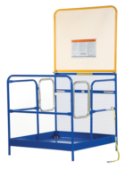 Vestil WP-4848-84B-DD Steel Work Platform With 2 Door Entry 1