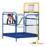 Vestil WP-4848-DD-FF Steel Full Featured Work Platform With 2 Door Entry 1