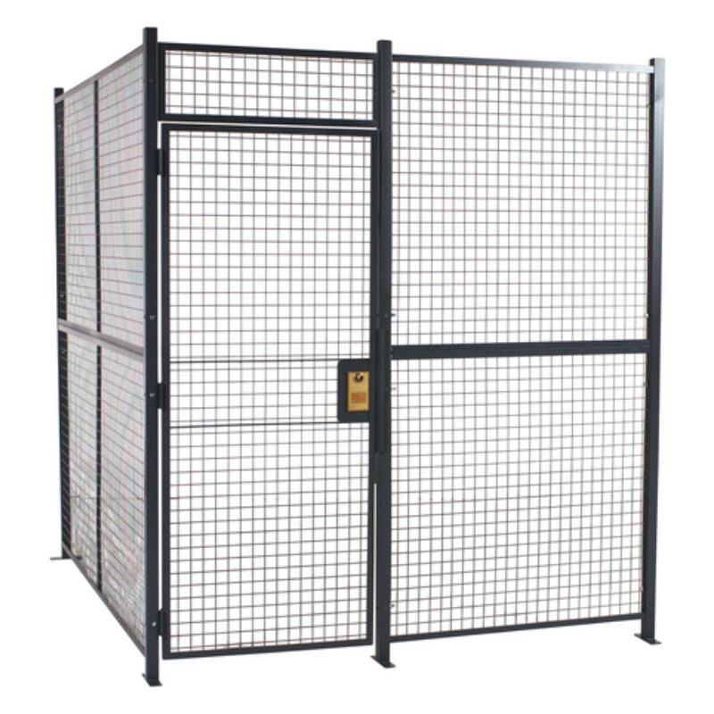 Vestil WPC-12X12-4NC Welded Wire Mesh With Hinged Door (1)