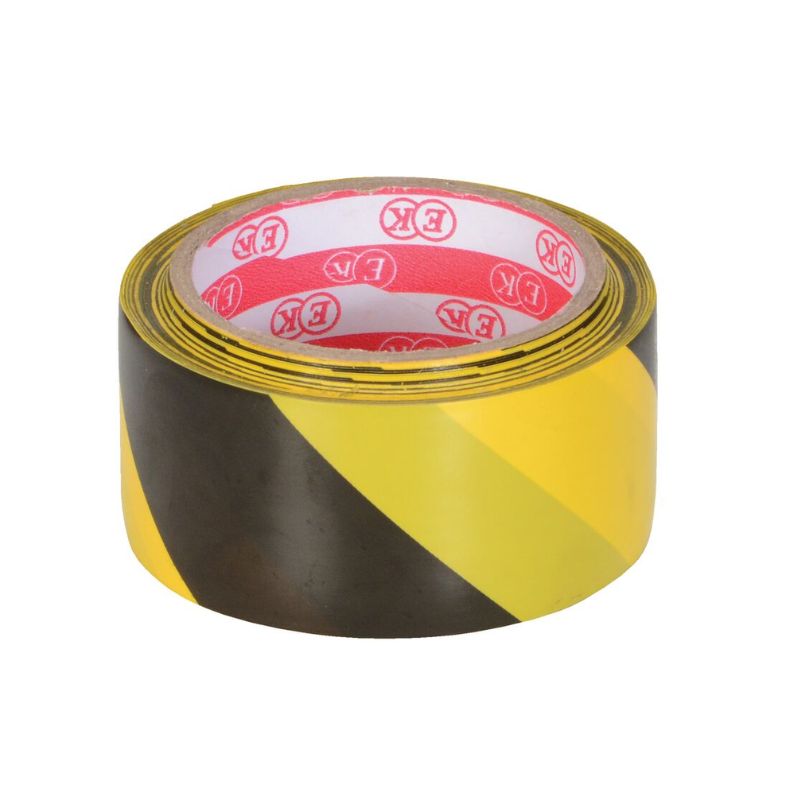 Vestil YB-282-R Pressure Sensitive Adhesive Stripped Floor Tape