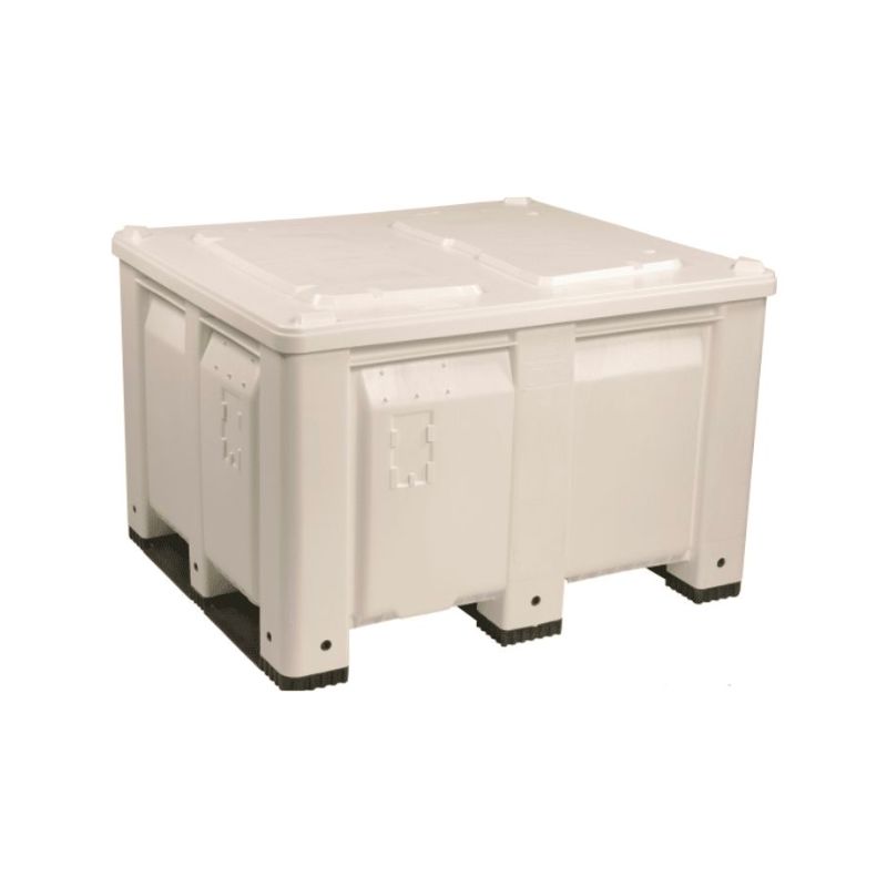 Decade 500200WW Macx Solid Bulk Container White Lid