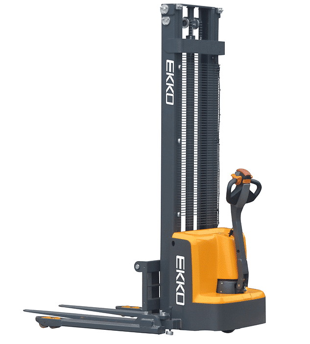 EKKO EB13E-138 Full Powered Straddle Stacker