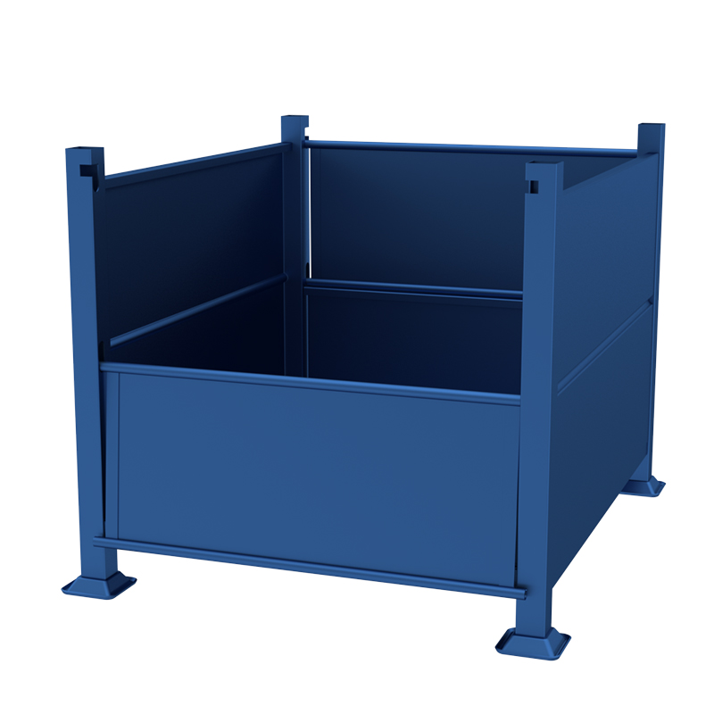 Premier Rigid Drop Gate Solid Wall Container Open