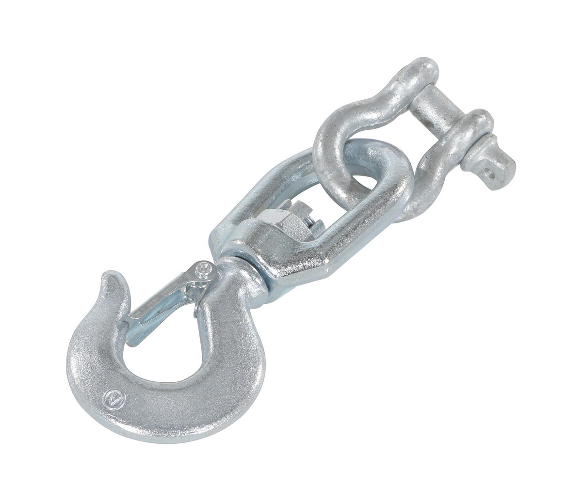 Vestil HOOK-S-4 Steel Swivel Hook with Shackle 1
