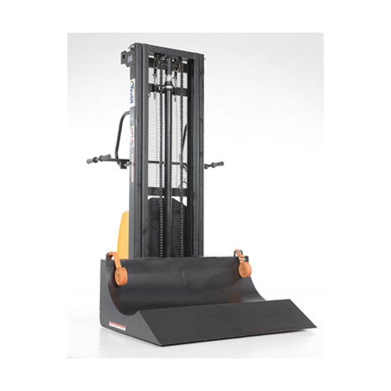 Vestil HYD-ROLL-47-DC Steel 12 Volt DC Roll Lifter Transporter 600 Lb. Capacity