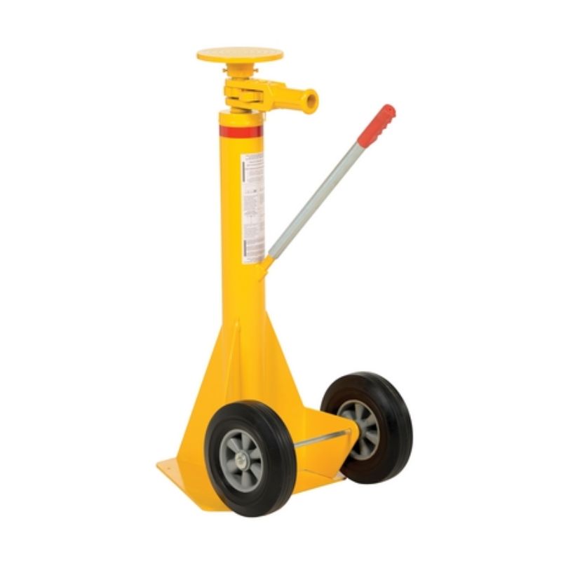 Vestil LO-J-125 Steel Trailer Stabilizing Ratchet Jack 125,000 Lb. Capacity