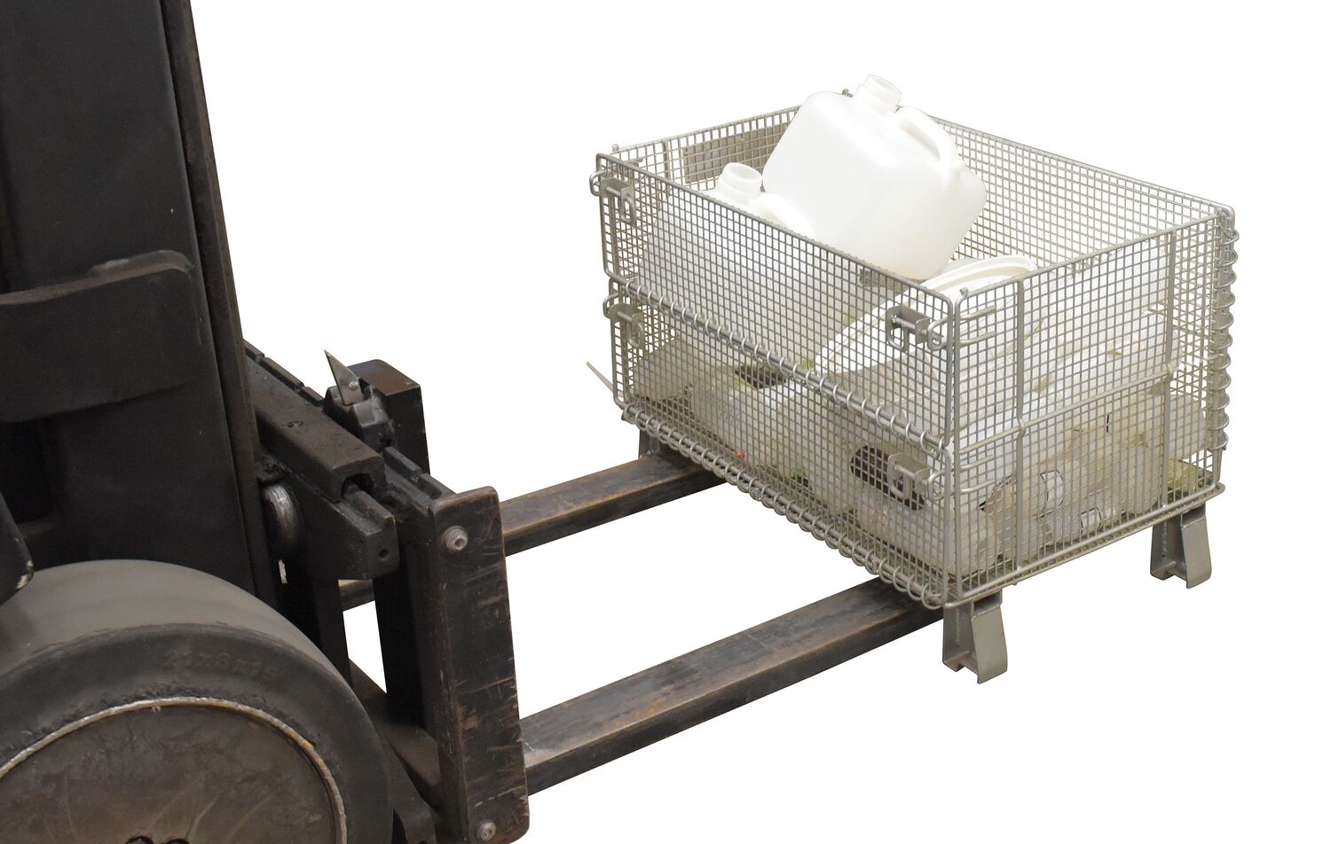 Vestil VWIRE-32H Galvanized Steel Mesh Container 8