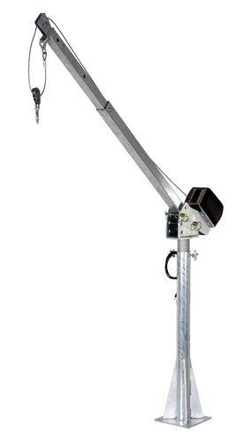 Vestil WTJ-20-4-AC-GAL Galvanized Steel AC Powered Jib Crane 1