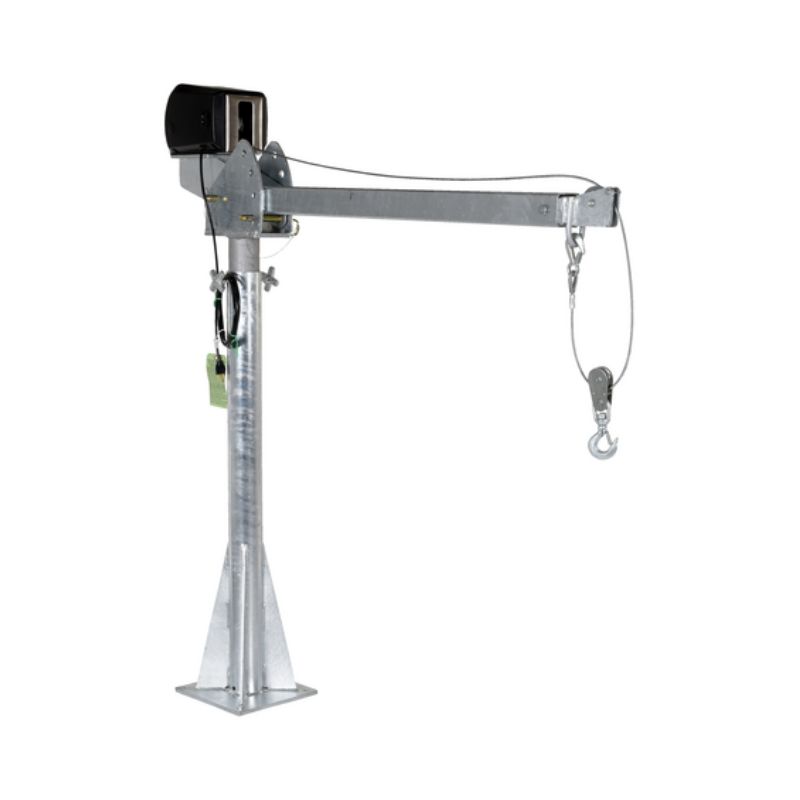 Vestil WTJ-20-4-AC-GAL Galvanized Steel AC Powered Jib Crane